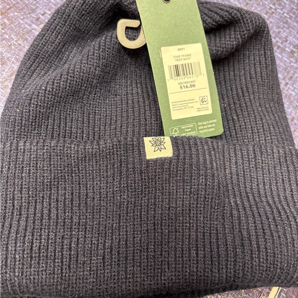 Alpine Design Men's navy Knit Beanie